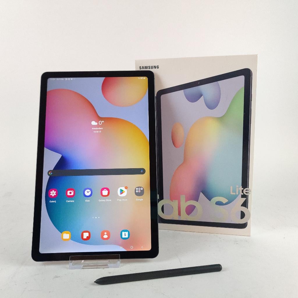 Samsung Galaxy Tab S6 lite 64GB || Android 14 || Nu € 179.99, Computers en Software, Tablet-hoezen, Gebruikt, Bescherming voor- en achterkant