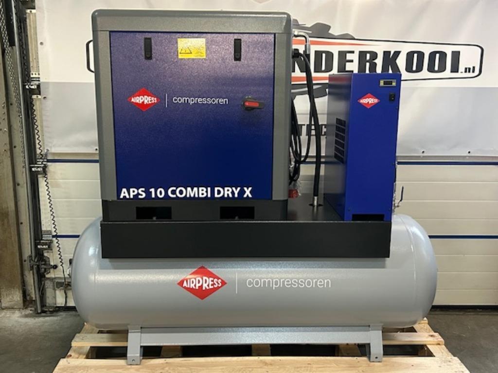 AIRPRESS APS10 COMBI-DRY X SCHROEFCOMPRESSOR GEN.2!!, Ophalen, 800 liter/min of meer, Nieuw, Geluidgedempt