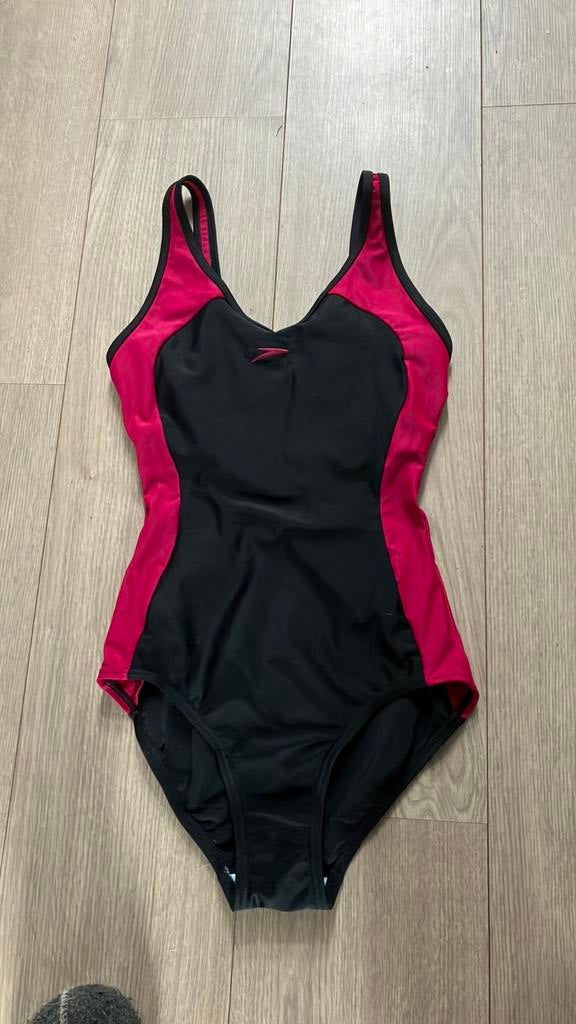 Zgn speedo badpak zwempak maar 38, Ophalen of Verzenden, Zo goed als nieuw, Zwart, Badpak