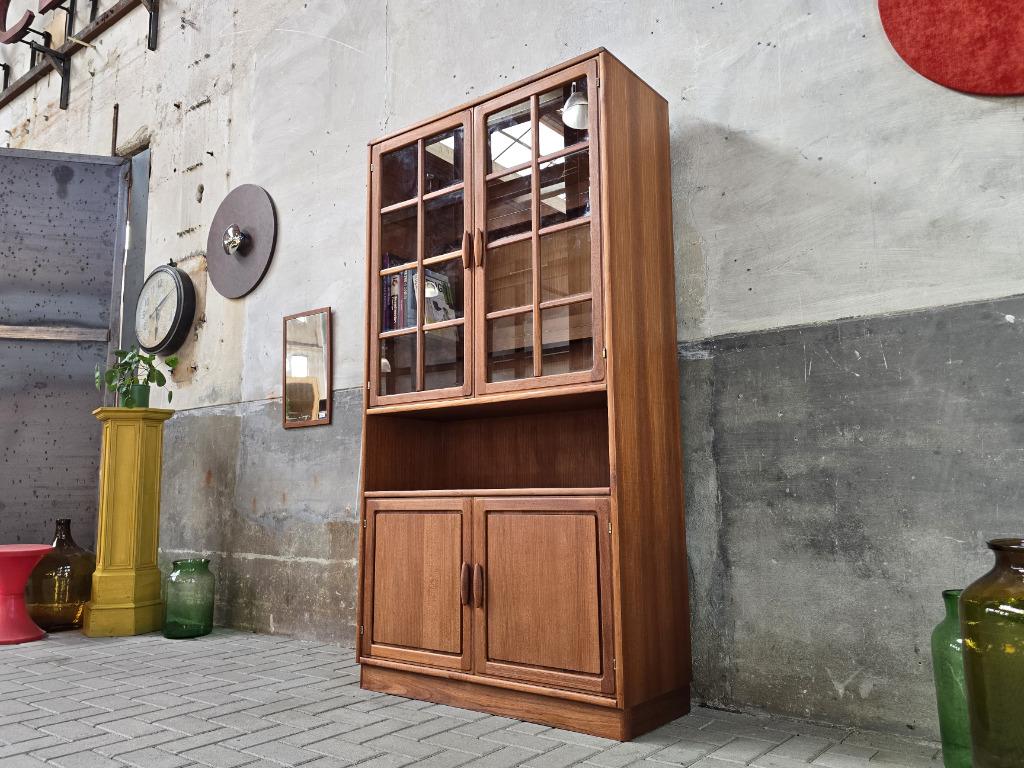 Dyrlund Deens Jaren 80 Design Vitrine Kast Teak Wandmeubel 2