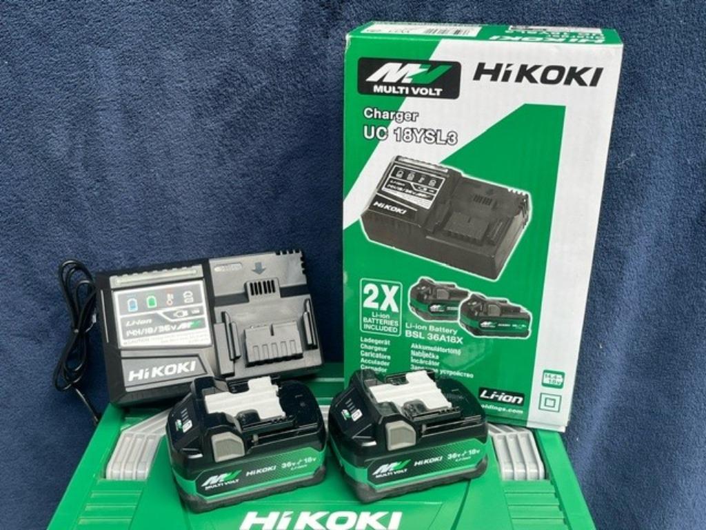 Hikoki Li-ion Accu set BSL 36A18X  18/36 volt 5,0/2.5 Ah, Doe-het-zelf en Verbouw, Ophalen, Nieuw, Boormachine