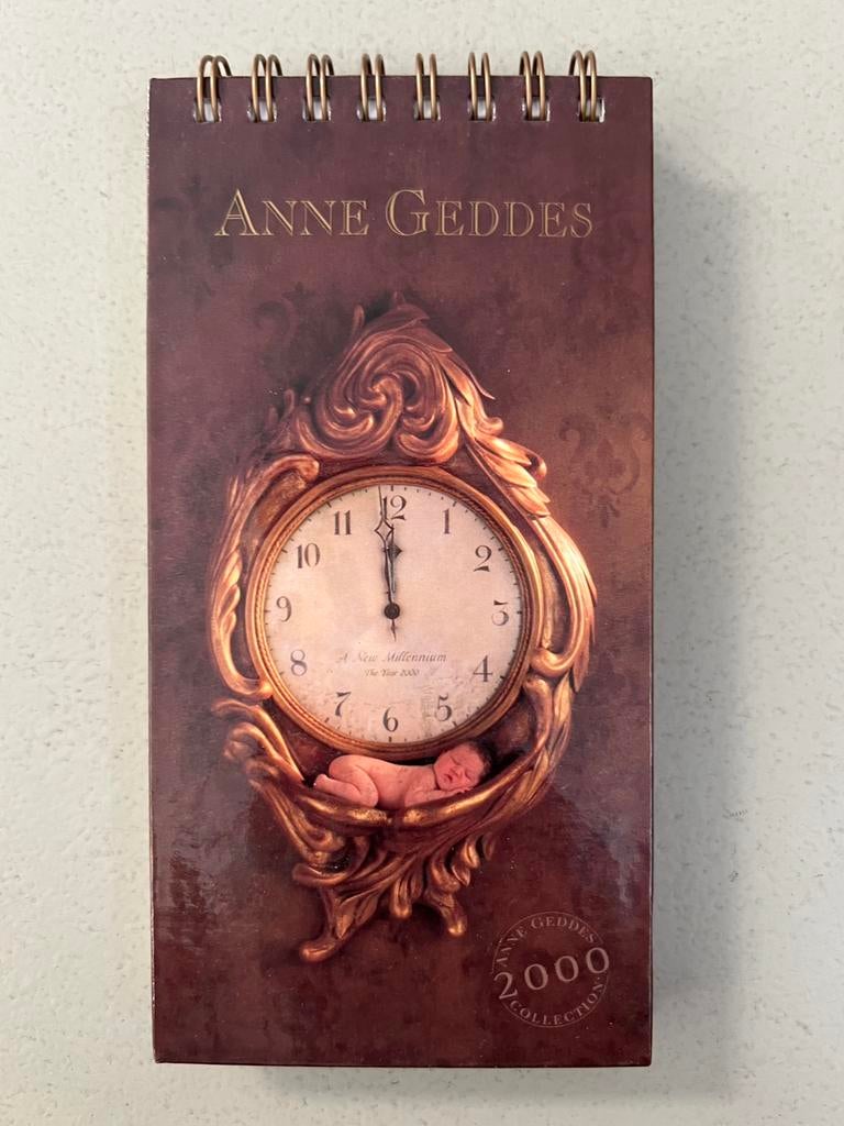 Anne Geddes notitieboekje klok met spiraal 200 gloednieuw, Ophalen of Verzenden, Nieuw