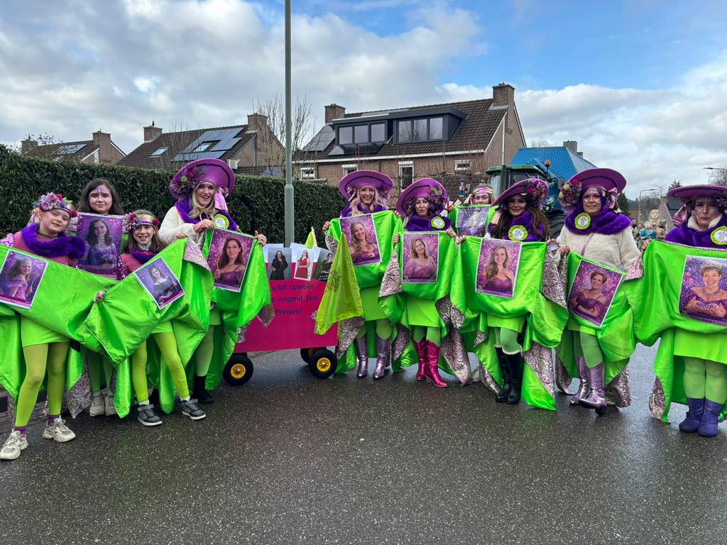 Mooie sjieke outfit carnavalsgroep te koop, Ophalen of Verzenden, Gedragen, Carnaval