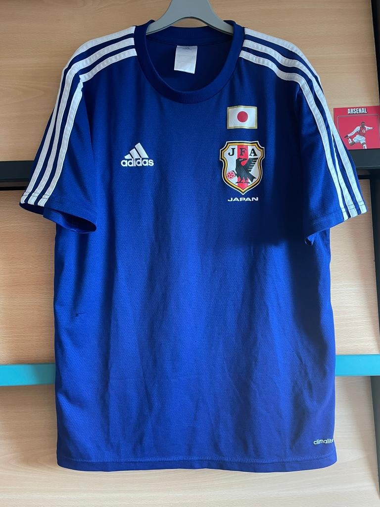 Japan Adidas Voetbalshirt 2014 Home Blauw Maat S, Blauw, Ophalen of Verzenden, Zo goed als nieuw, Adidas