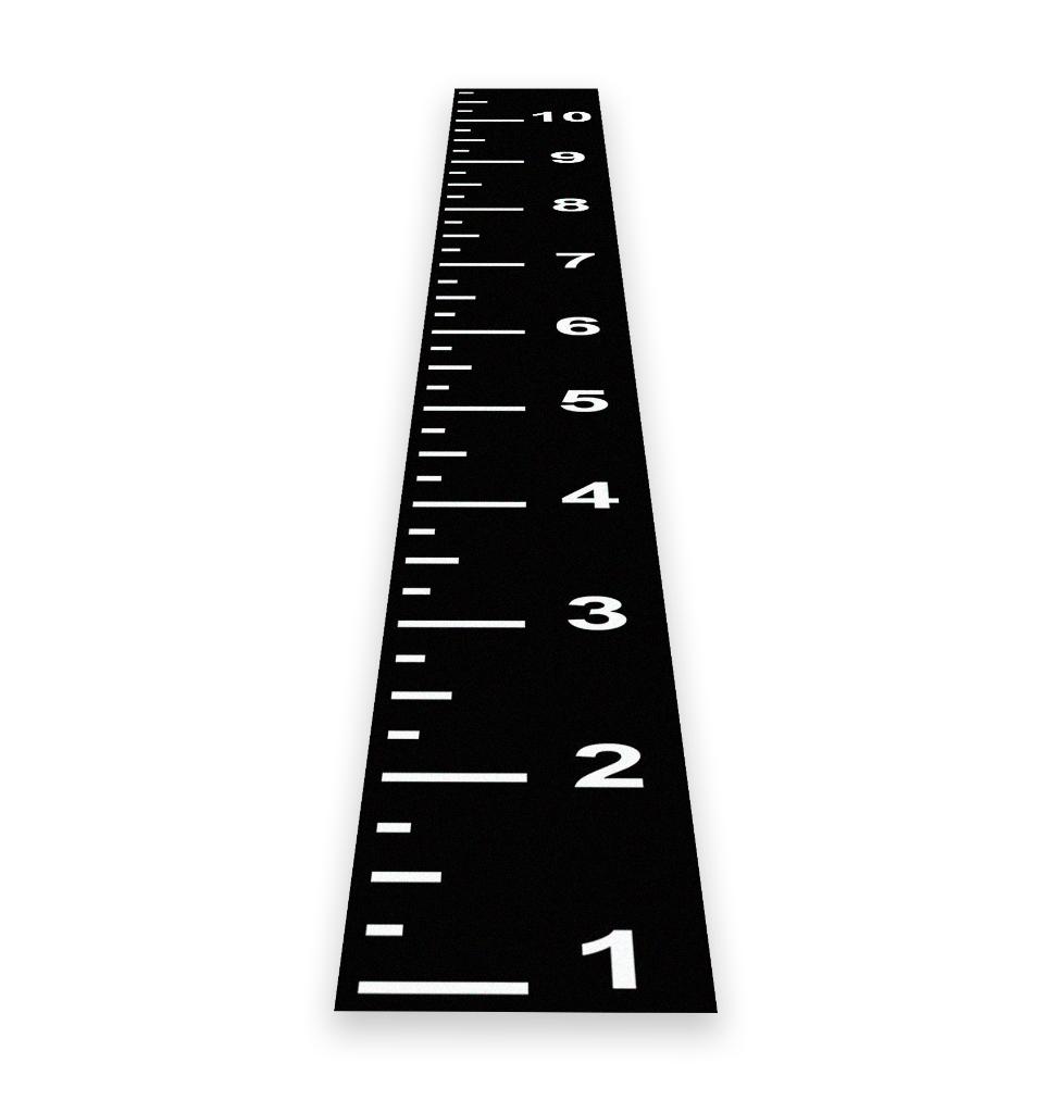 Sprinttrack / Sledgetrack Cijfers 1m x 10m, Stuntgras, Overige typen, Nieuw, Ophalen of Verzenden