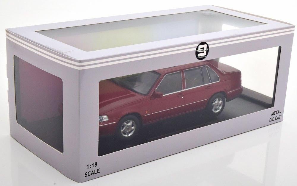 JSN Triple9 1:18 Volvo 960 1996 rood metallic, Hobby en Vrije tijd, Modelauto's | 1:18, -, Nieuw, Ophalen of Verzenden, Overige merken