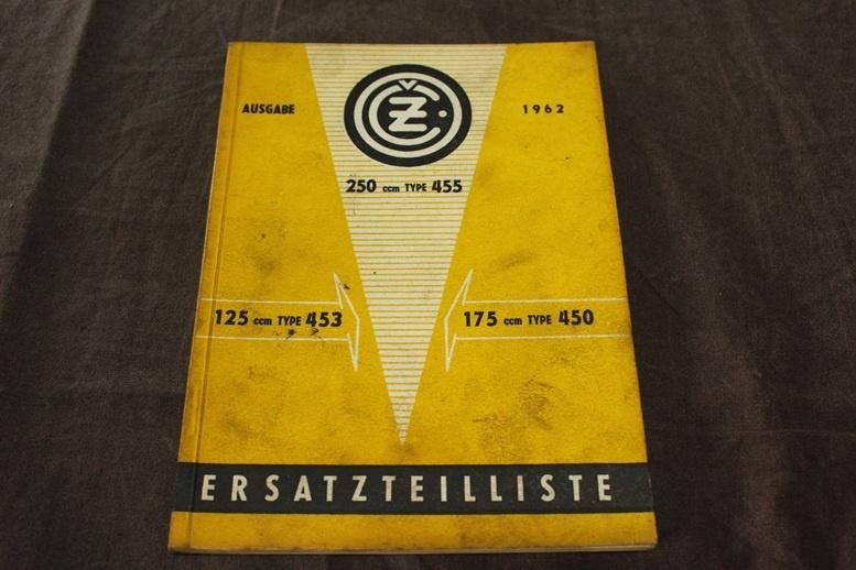 CZ 125cc 250cc 175cc 1962 motorrad ersatzteil liste, Ophalen of Verzenden, Overige merken