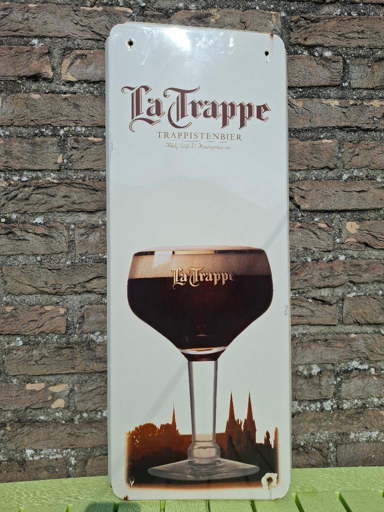 Emaillebord La Trappe trappist, Ophalen of Verzenden, Nieuw, Reclamebord, Plaat of Schild, La Trappe