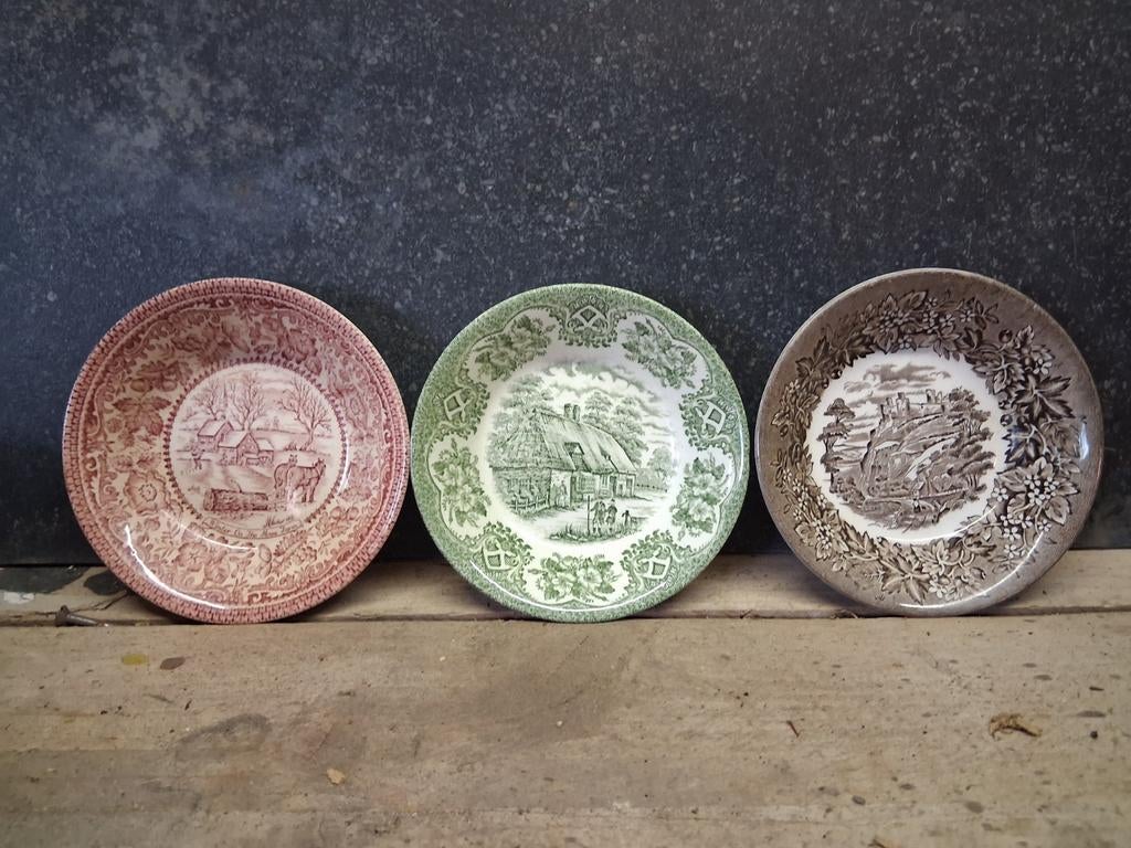 3 pudding schaaltjes English  ironstone tableware, Ophalen of Verzenden, Zo goed als nieuw, Kom(men), Overige stijlen