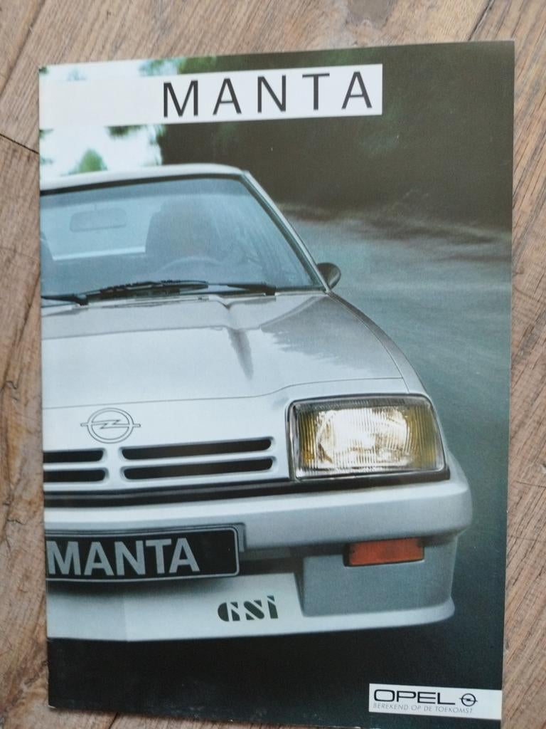 Opel Manta GSI Brochure - 1985, Opel, Zo goed als nieuw, Opel, Ophalen of Verzenden