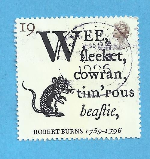 DV 1996 - Robert Burns, Verzenden, Gestempeld