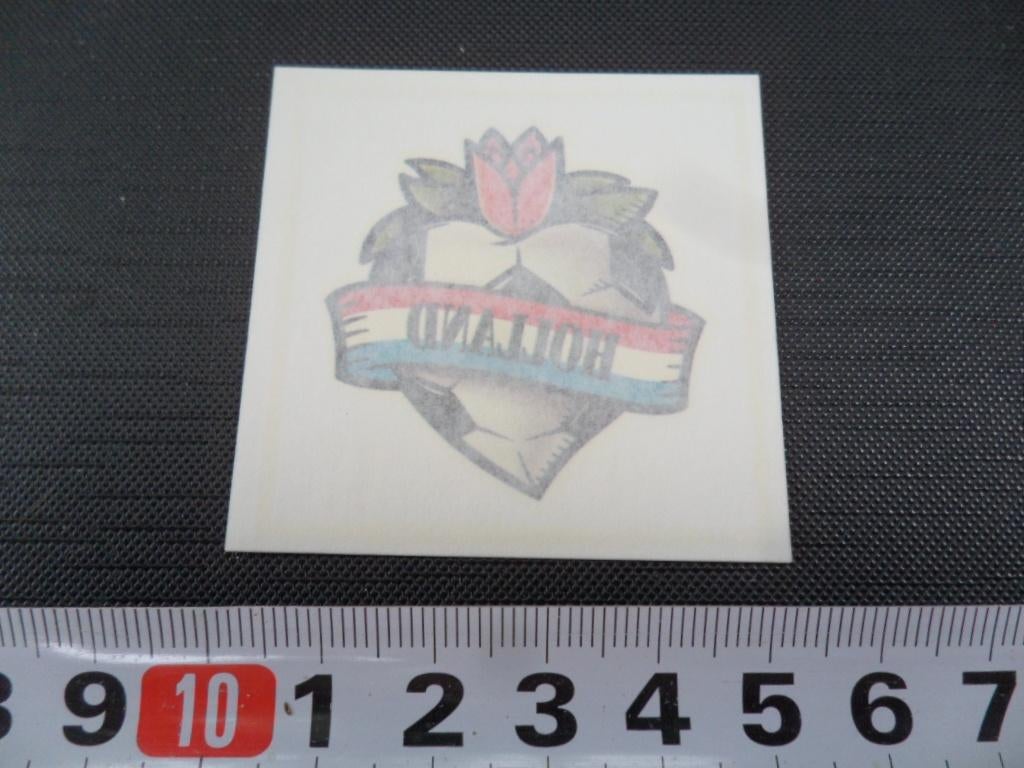 sticker huid tattoo voetbal lauwerkrans tulp holland, Ophalen, Zo goed als nieuw