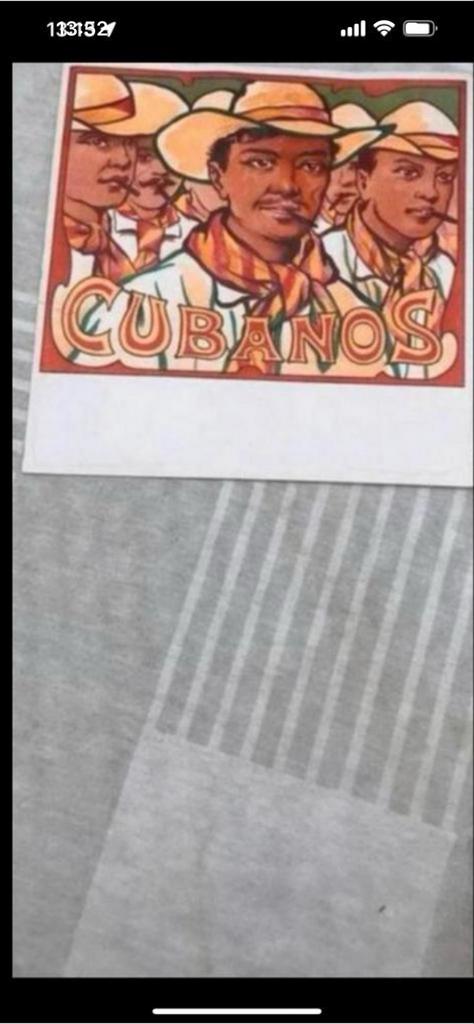 Oud reclameplaatje Cubanos sigaren, Verzamelen, Ophalen of Verzenden, Gebruikt, Tabaksdoos of Verpakking