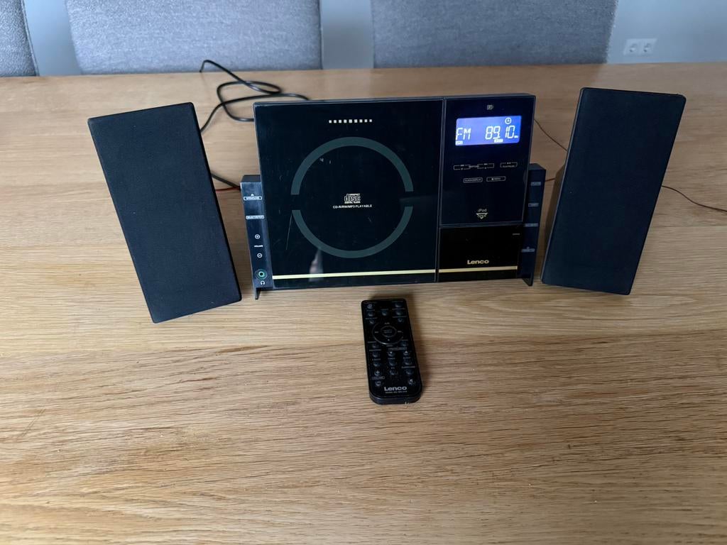 LENCO CD- R/RW/MP3/IPOD-TUNER-AUX-USB  PLAYABLE+ HEADPHONE, Ophalen of Verzenden, Gebruikt, Overige merken, Met radio