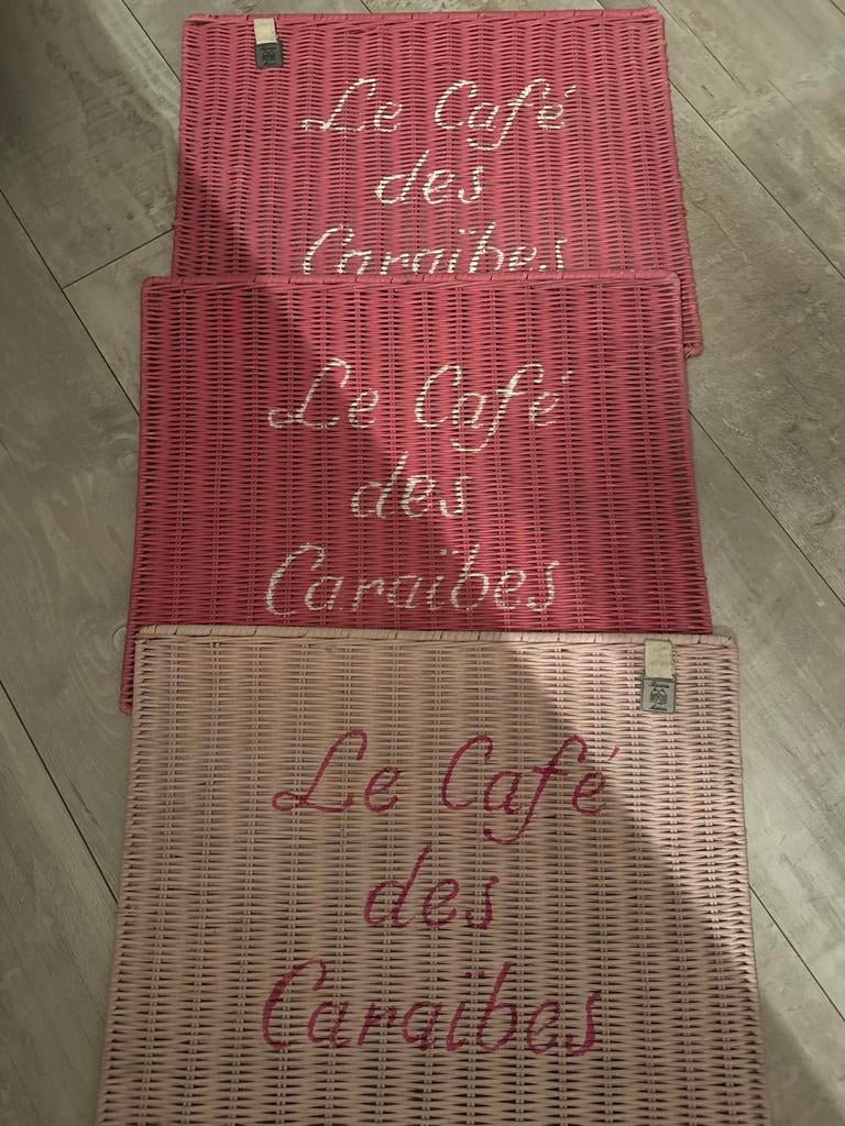 Rivièra Maison Le Café des Caraïbes Placemats, Ophalen, Zo goed als nieuw, Overige materialen