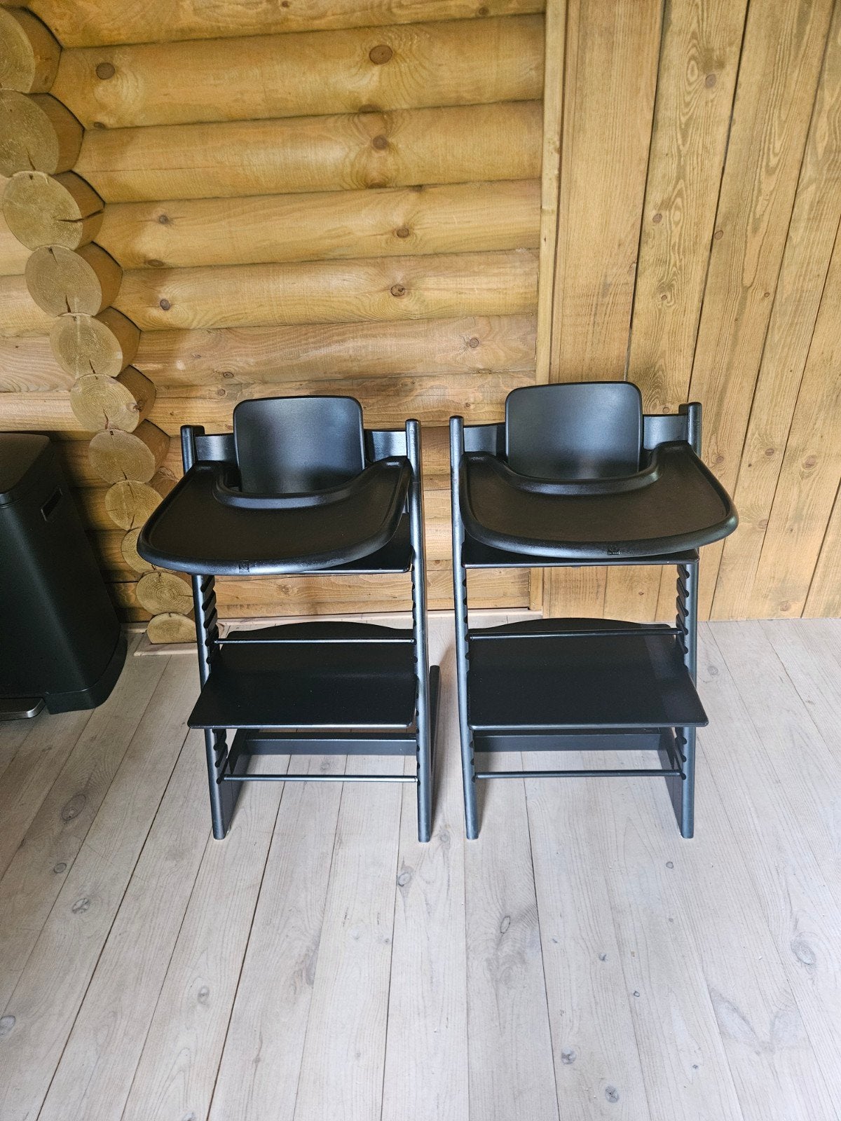 2 tripptrapp stoelen van stokke, Ophalen, Gebruikt, Meegroeistoel