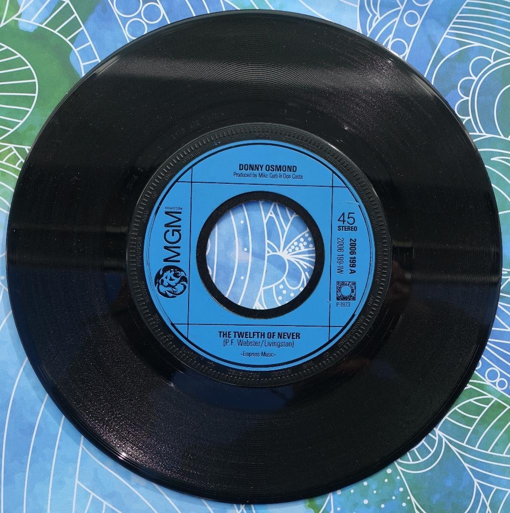 donny osmond - the twelfth of never, Ophalen of Verzenden, Gebruikt, Pop
