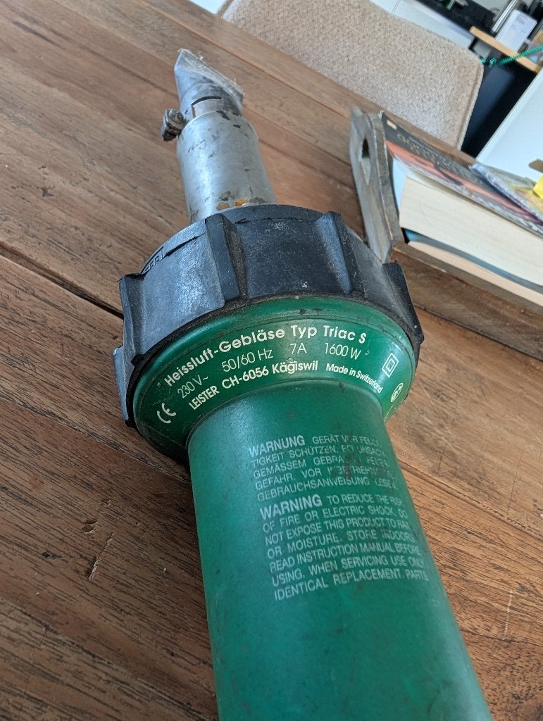 Leister Triac S Heteluchtblower - Professionele kwaliteit, Ophalen of Verzenden, Gebruikt, Overige typen, Overige merken