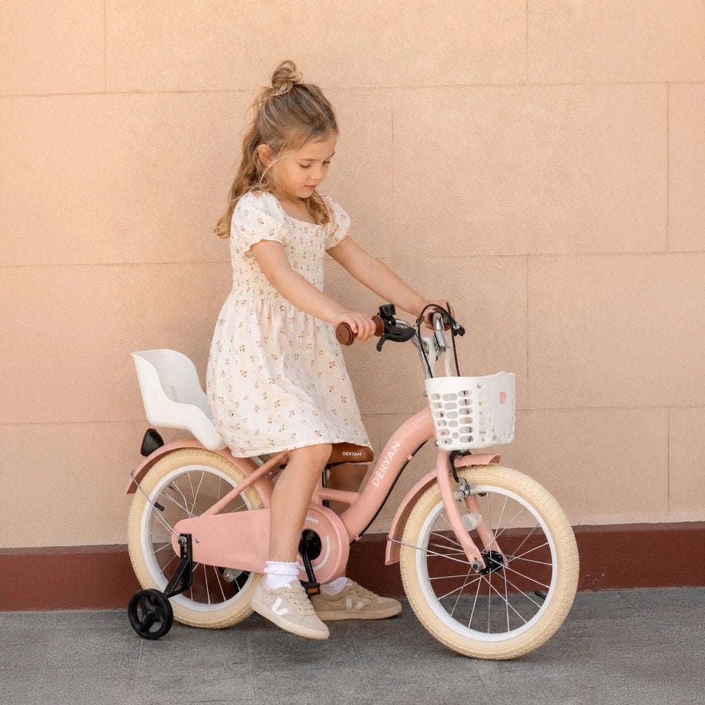 DERYAN Zoey Kinderfiets 16 inch – Roze – 4 tot 6 jaar Fiets, Team@deryan.com, Ophalen of Verzenden, Zo goed als nieuw, Marithaime 8 Elst
