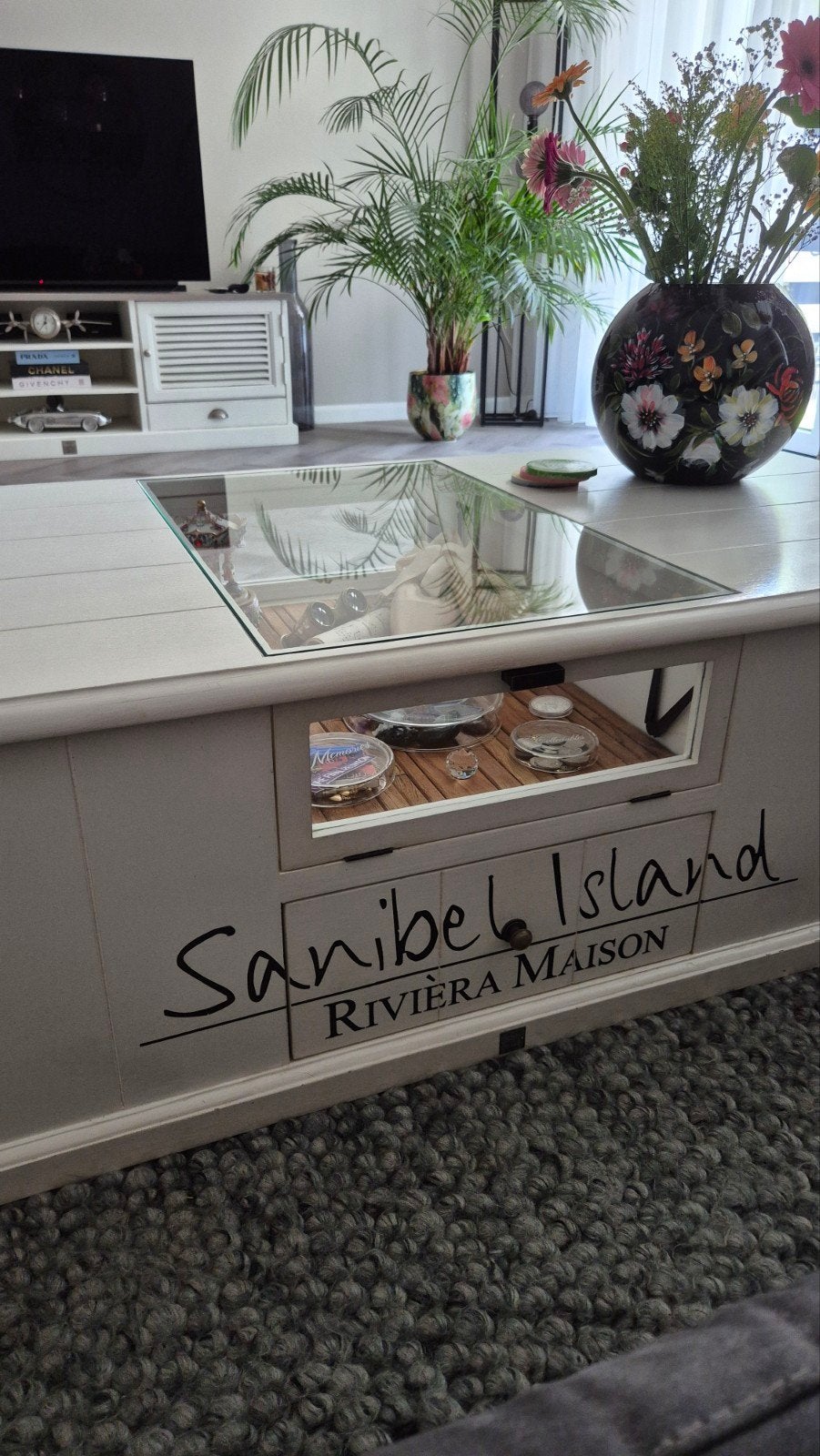 Riviera Maison Sanibel Island salontafel, Ophalen, Gebruikt, 100 tot 150 cm, 50 tot 100 cm