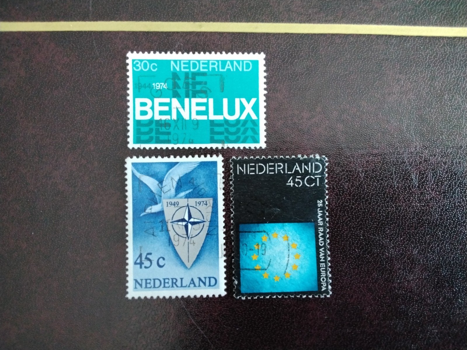 NVPH 1055 t/m 1057 Gelegenheidszegels 1974 gestempeld, Verzenden, Na 1940, Gestempeld