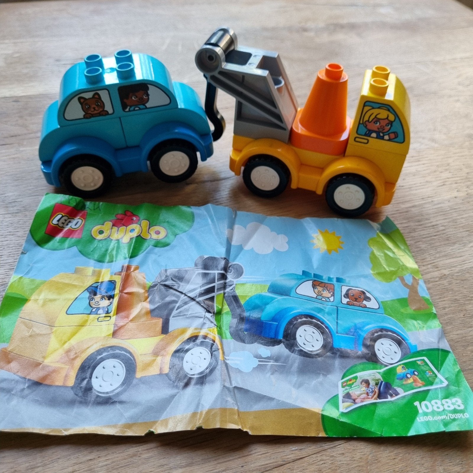 Duplo 'Mijn eerste sleepwagen' nr 10883, Ophalen of Verzenden, Zo goed als nieuw, Compleet, Duplo