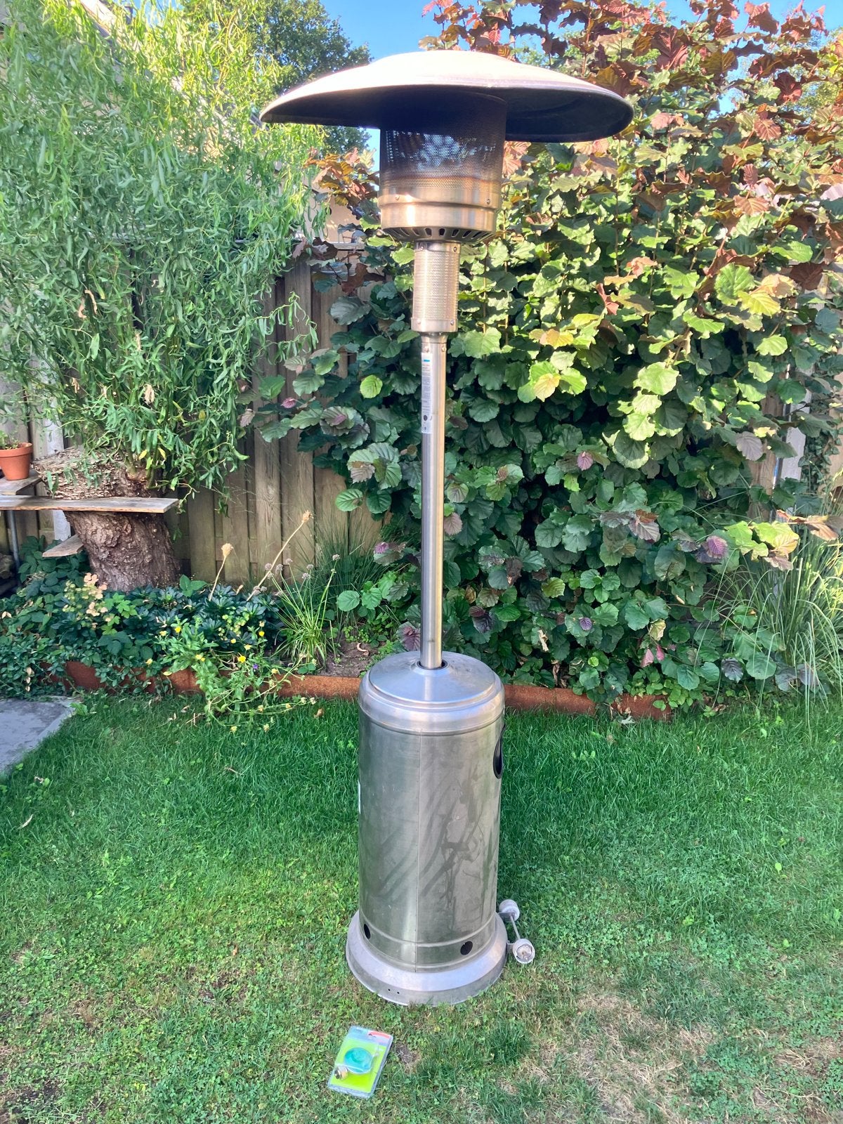 Terrasheather gas met nieuwe drukschakelaar, Tuin en Terras, Ophalen, Gebruikt, Gas