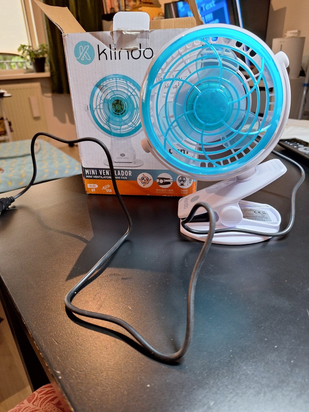 Kleine tafelventilator, Ophalen of Verzenden, Nieuw, Tafelventilator