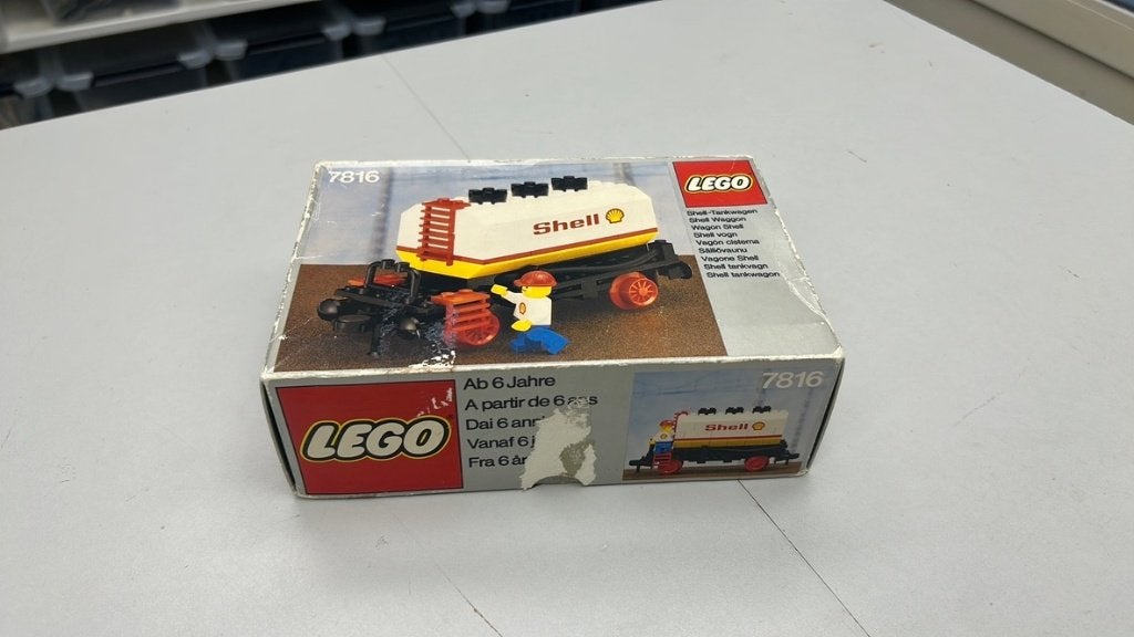 SB2770 Lego trein wagon 7816 compleet + doos + boekje, Kinderen en Baby's, Speelgoed | Duplo en Lego, Ophalen of Verzenden, Zo goed als nieuw