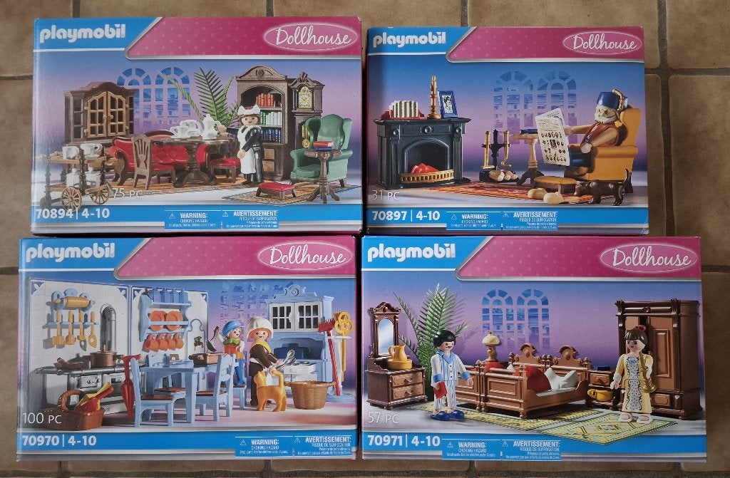 Playmobil Dollhouse 70970, 70971, 70894, 70897 Nieuw, Complete set, Nieuw, Figuren, Historisch