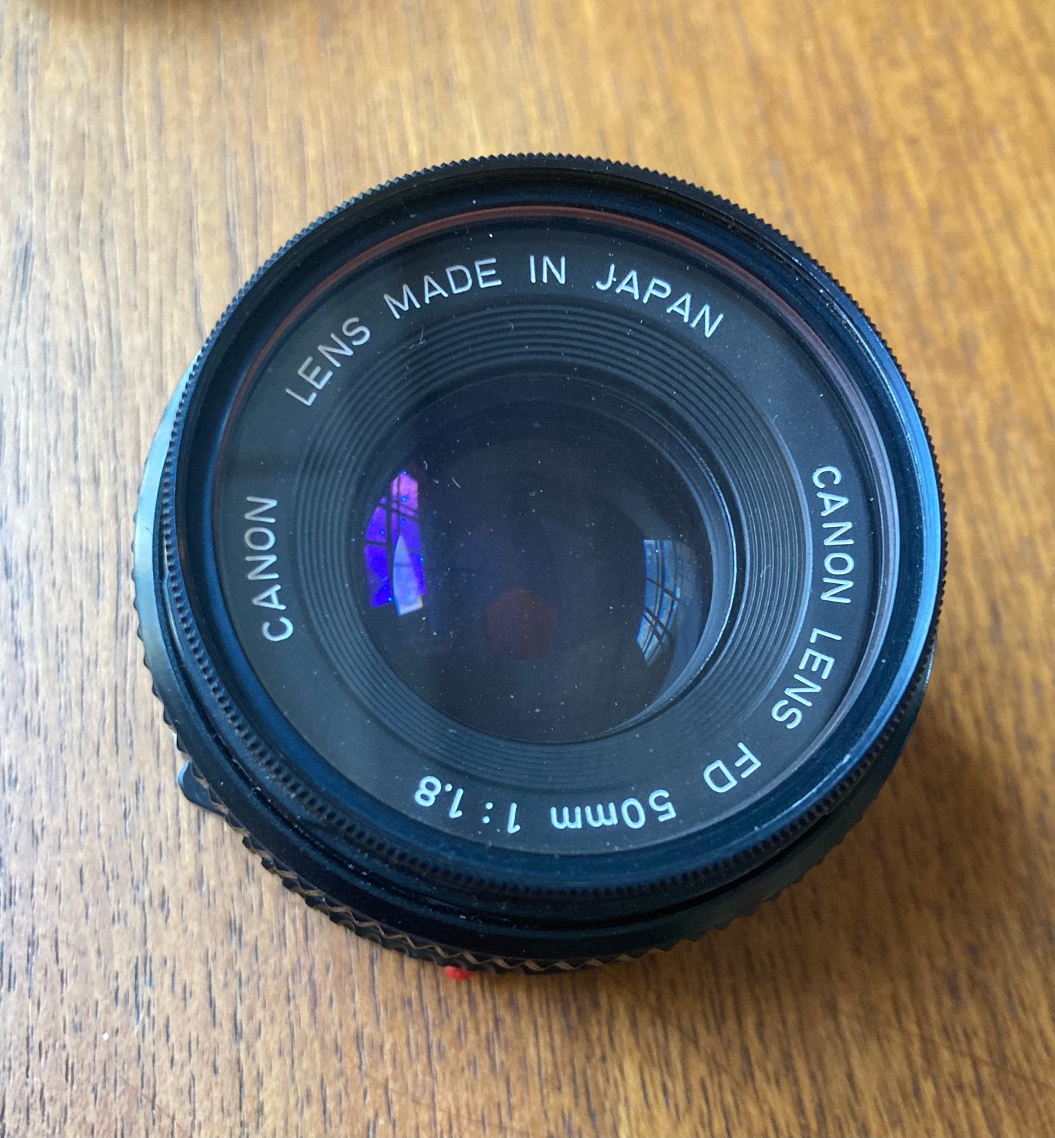 Canon fd lens. 50 mm 1 : 1.8., Ophalen of Verzenden, Gebruikt, Standaardlens
