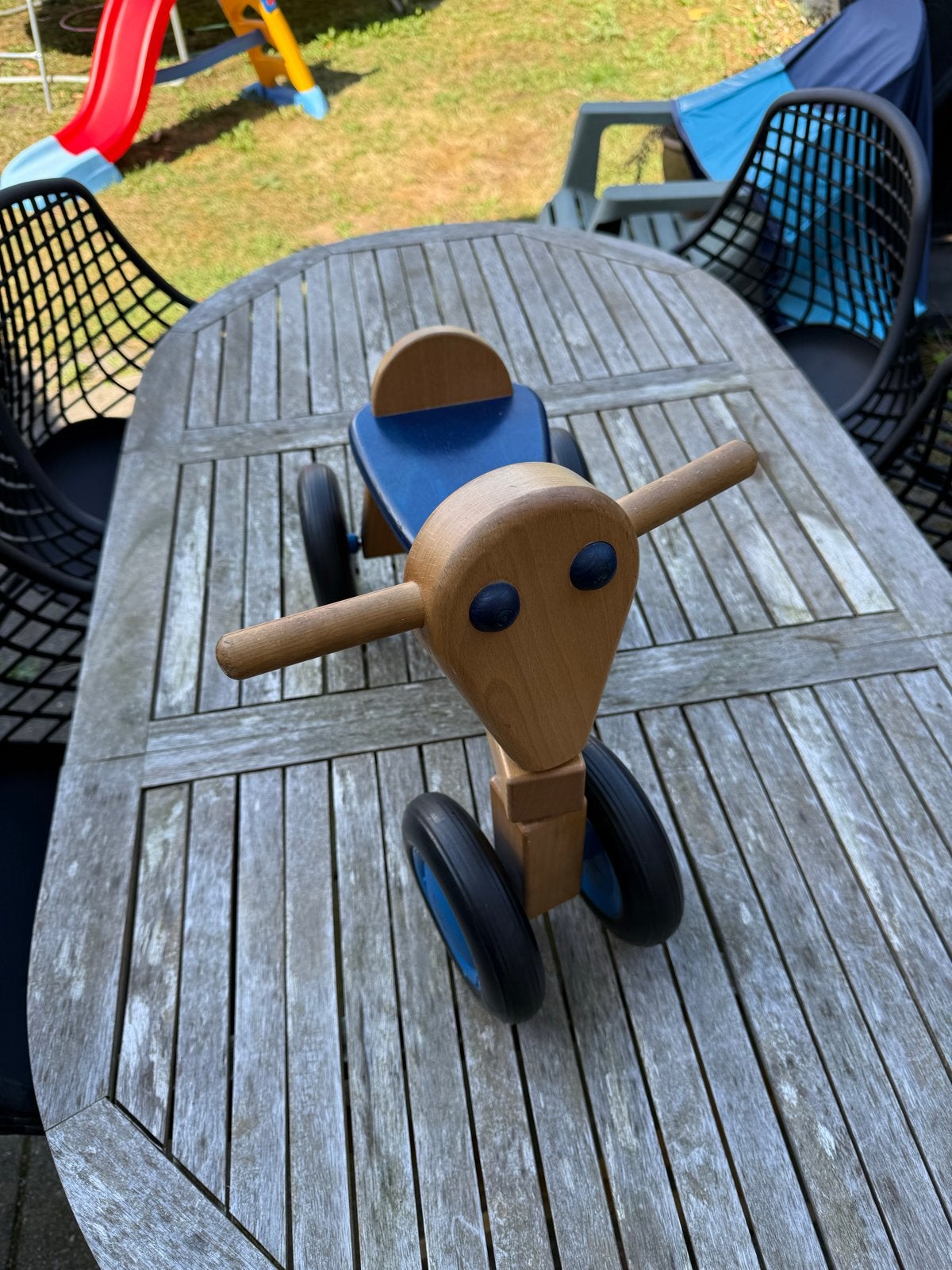Zeer nette Van Dijk Houten loopfietsje voor kinderen, Ophalen, Gebruikt, Loopvoertuig