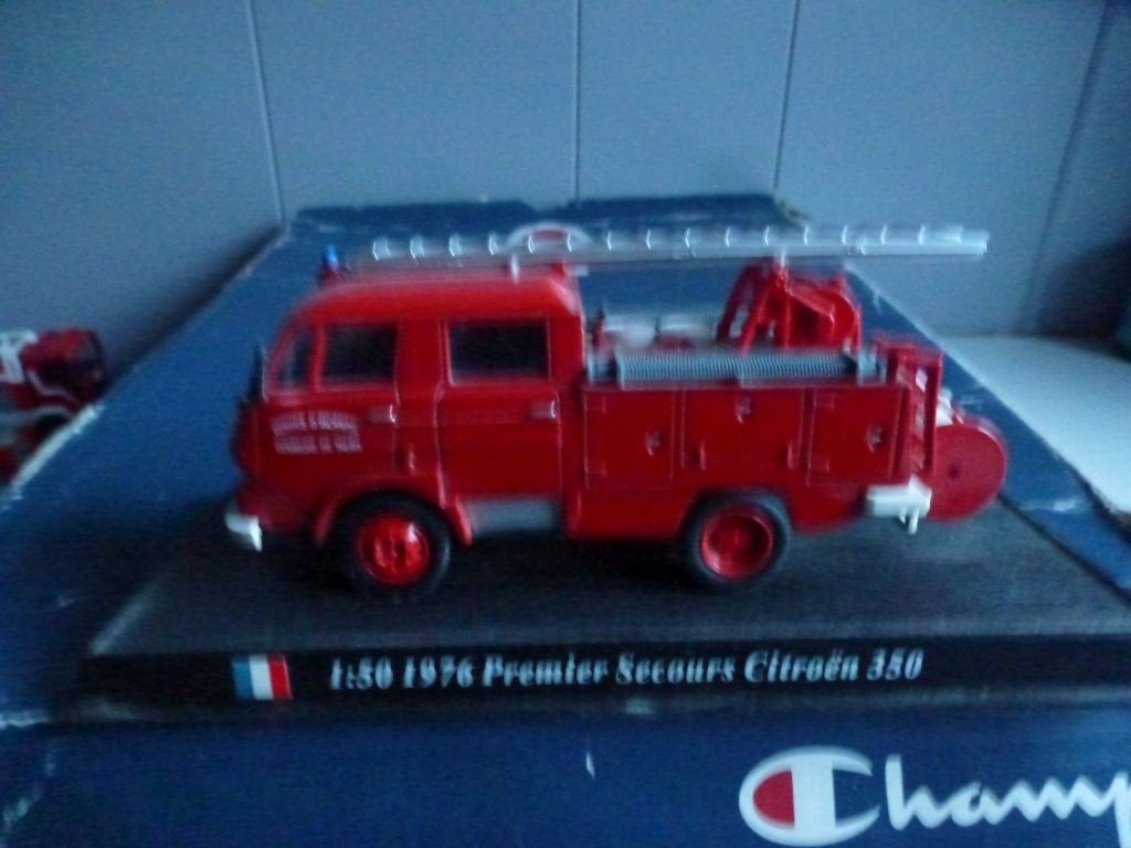 Citroen 350 Brandweer 1976 1:50 metaal, Ophalen of Verzenden, Nieuw, Bus of Vrachtwagen, Overige merken