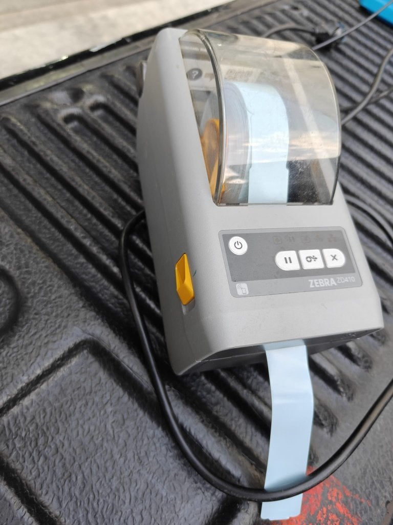 Zebra ZD410 labelprinter met voeding – 5 stuks, ook apart, Computers en Software, Ophalen, Gebruikt, Etiket, Zebra