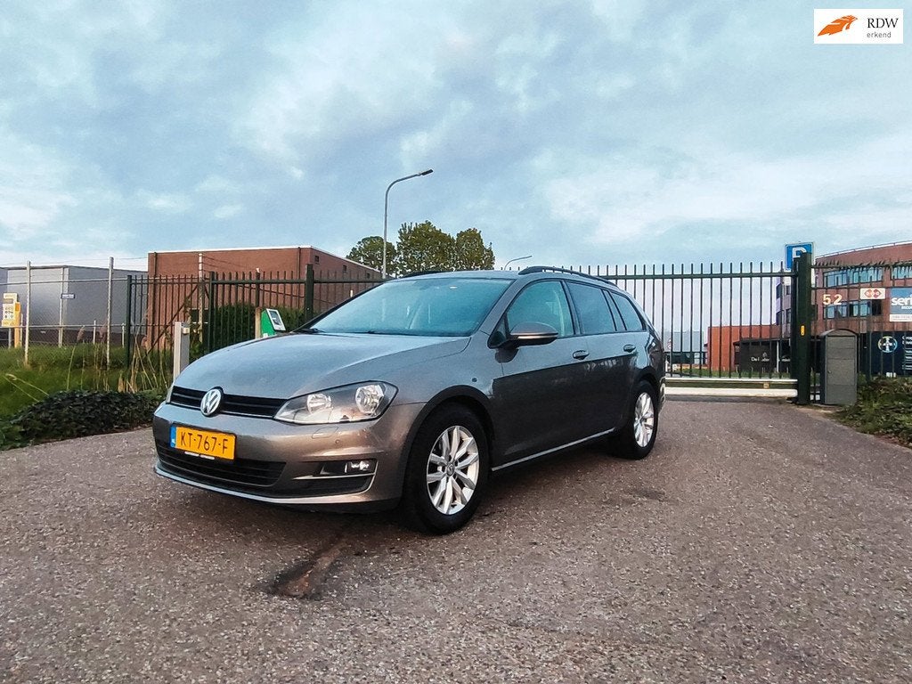 Volkswagen Golf Variant 1.6 TDI Highline DSG Aut Airco! Apk!, Auto's, Volkswagen, Stof, Gebruikt, Euro 6, 4 cilinders