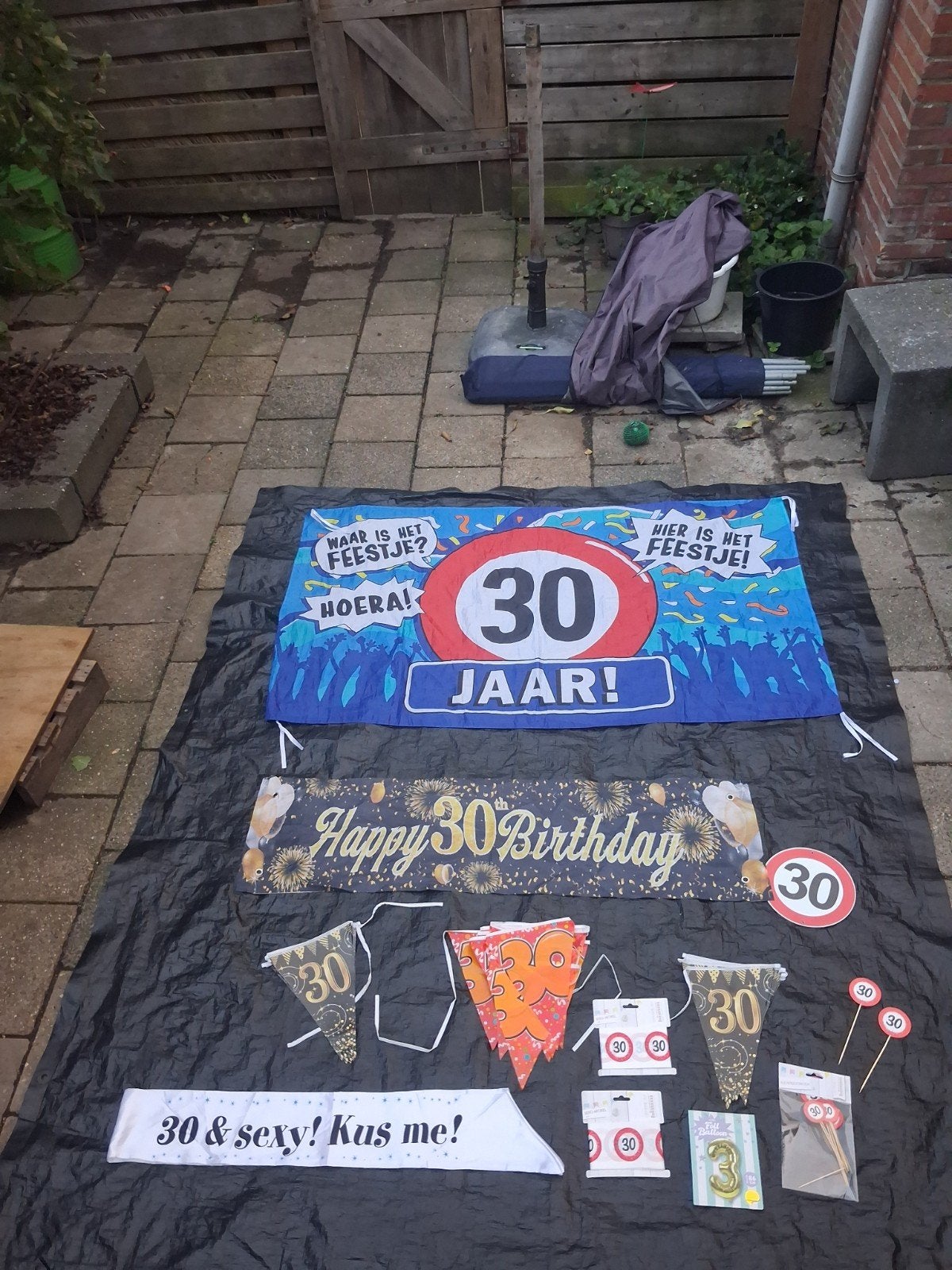 versiering 30 jaar, Ophalen, Versiering, Verjaardag