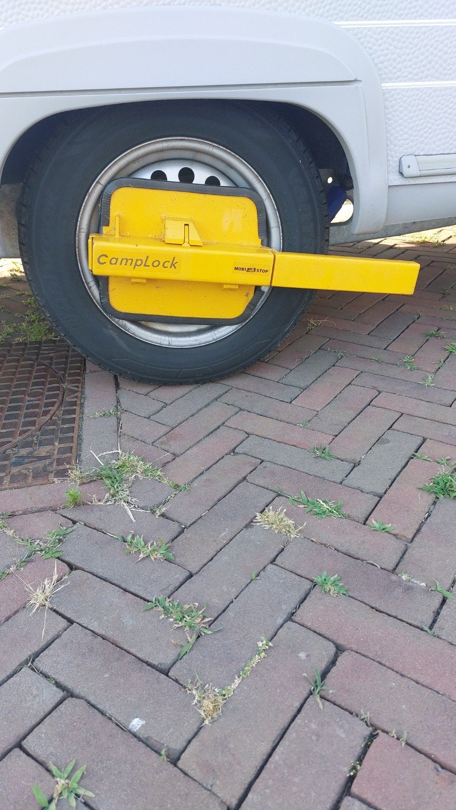 Wielklem Mobi Stop CampLock, Caravans en Kamperen, Ophalen, Gebruikt