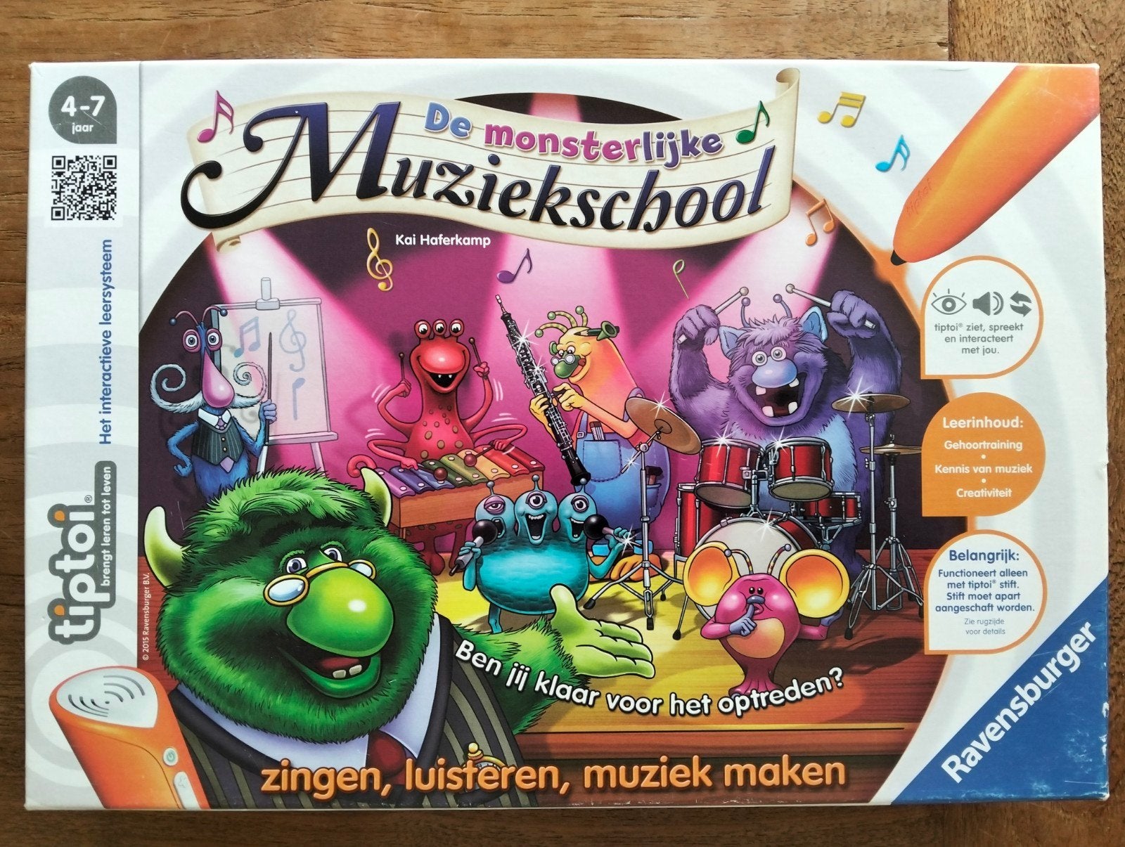Tiptoi De Monsterlijke Muziekschool Ravensburger, Ophalen of Verzenden, Zo goed als nieuw, Puzzelen, Met geluid
