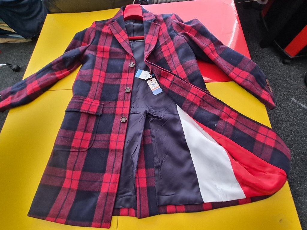 Nieuw EL Ganso heren Mantel jas met rode kleur maat 52, Maat 52/54 (L), El Ganso, Nieuw, Ophalen of Verzenden