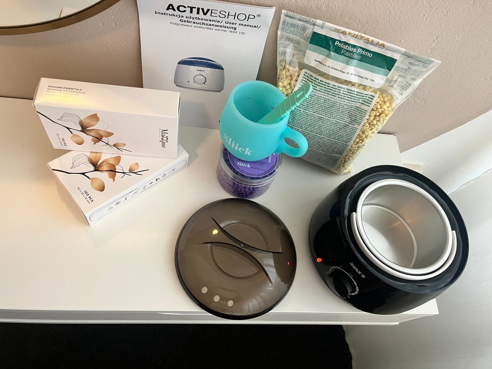 Wax set, Ophalen of Verzenden, Zo goed als nieuw, Gehele gezicht