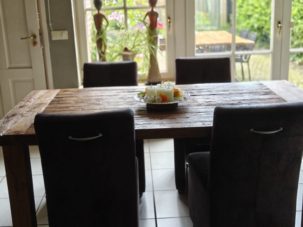 Eettafel (Teak), Ophalen, Gebruikt, Koloniaal, Teakhout