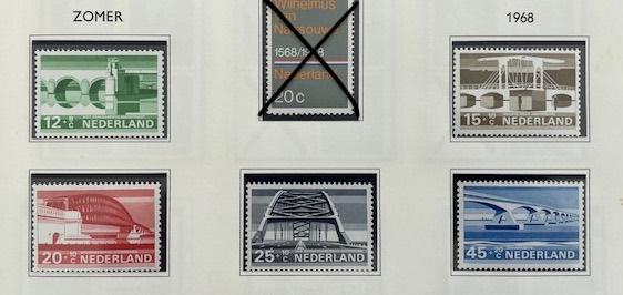 1968 Postfris 5x Zomerzegels NVPH 901#905, Ophalen of Verzenden, Na 1940, Postfris