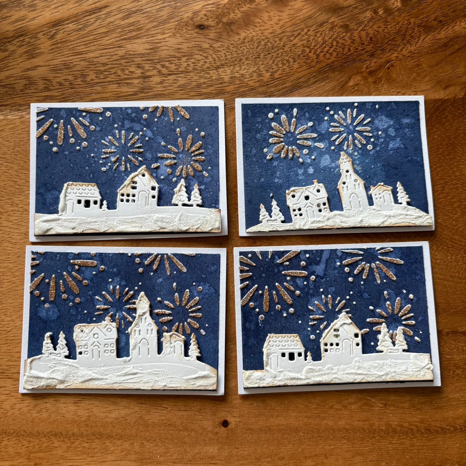 4x kleine enkele kaartjes samen  1,50  set 2, Ophalen of Verzenden, Overige thema's