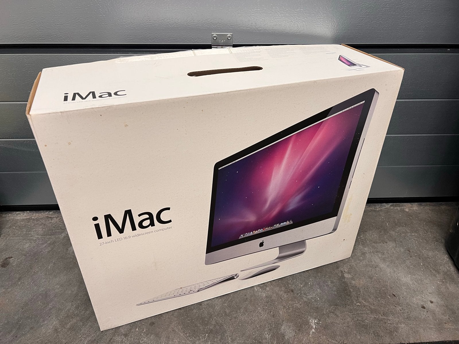Originele Vervoerdoos Apple iMac 27 inch, Computers en Software, Apple Desktops, Ophalen, Gebruikt, IMac, 3 tot 4 Ghz