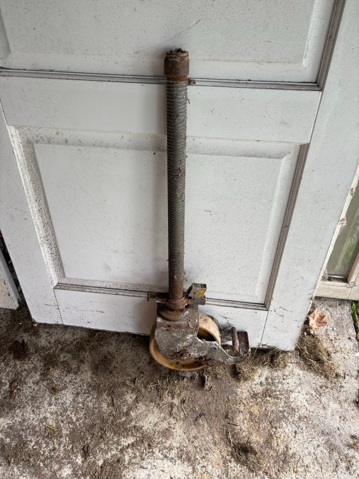 Gebruikte Rolsteiger Wielen met Spindel, Doe-het-zelf en Verbouw, Steigers, Ophalen, Gebruikt, Rolsteiger of Kamersteiger, 5 meter of hoger