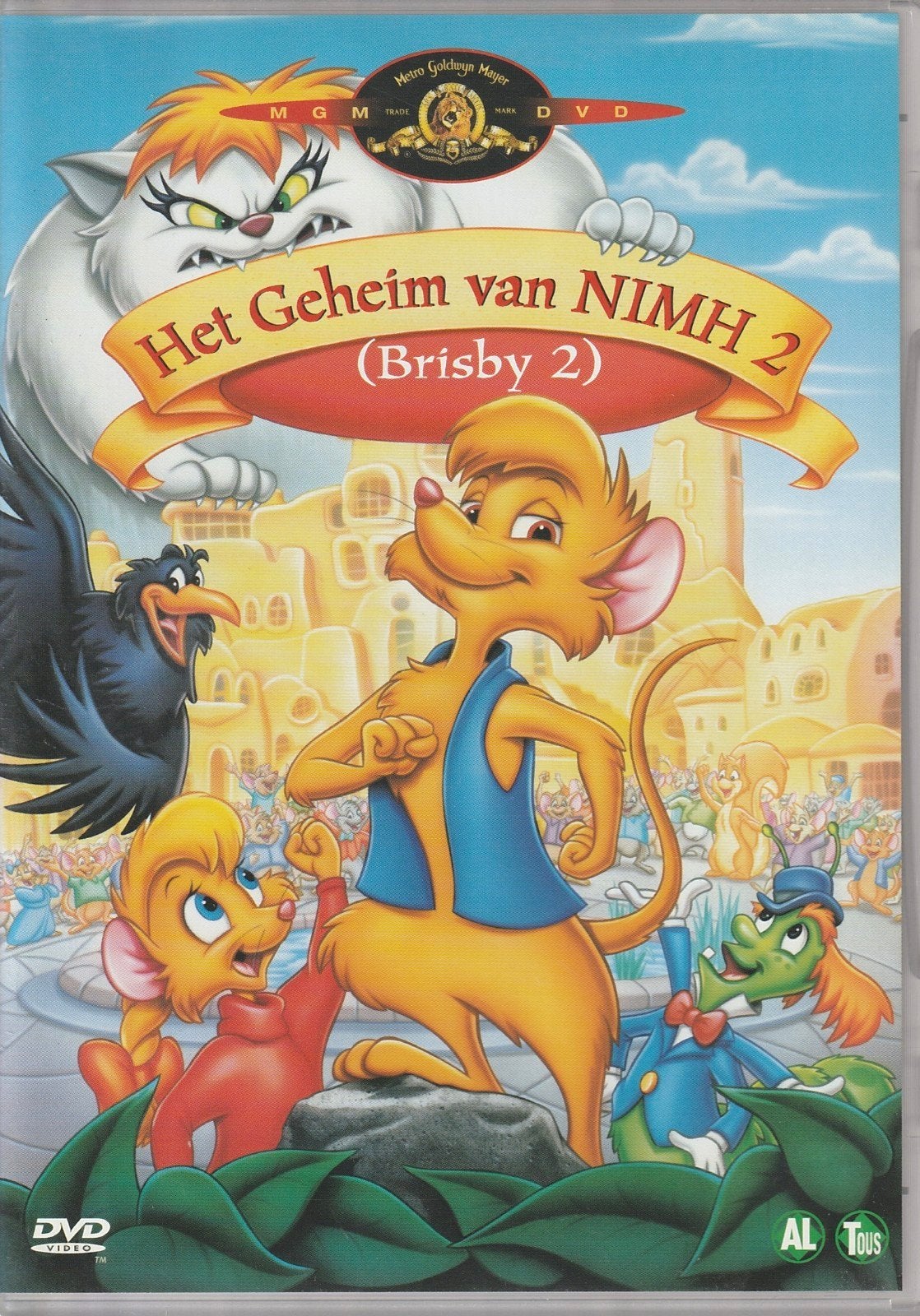 Het Geheim van NIMH 2 (Brisby 2) NL DVD, Alle leeftijden, Ophalen of Verzenden, Zo goed als nieuw, Tekenfilm