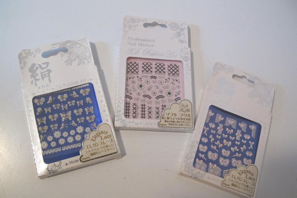 3D Rubber Art nail sticker, Overige kleuren, Nieuw, Ophalen of Verzenden, Handen en Nagels