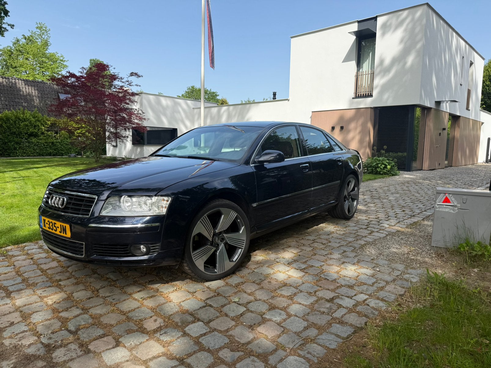 Audi A8 4.2 Quattro, Youngtimer, BTW auto, Automaat, 4172 cc, 8 cilinders, Blauw