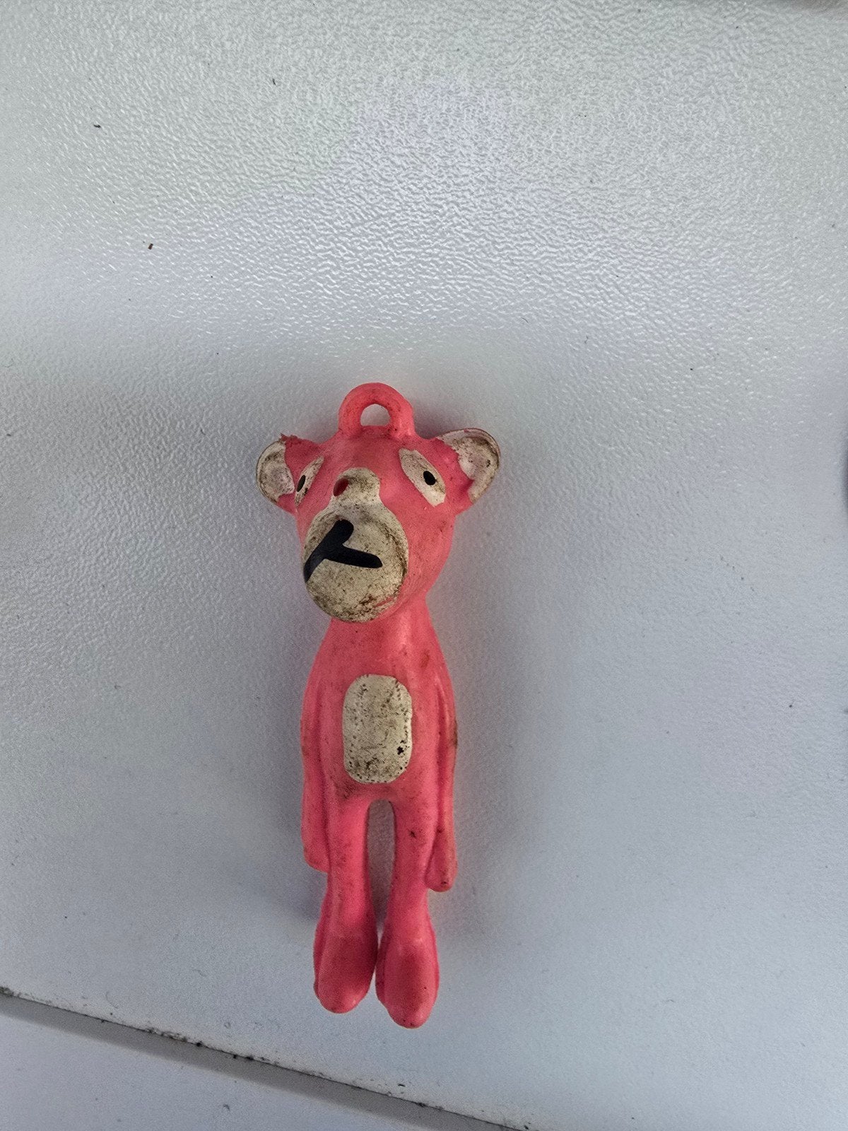 Vintage Roze Sleutelhanger - Pink Panther Stijl, Ophalen of Verzenden, Gebruikt, Knuffel of Figuurtje