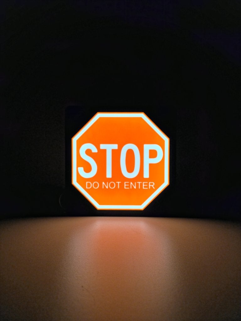 STOP-bord LED Lamp – Unieke Decoratie & Cadeau voor Hem, Led-lamp, Verzenden, Overige fittingen, Neutraal wit